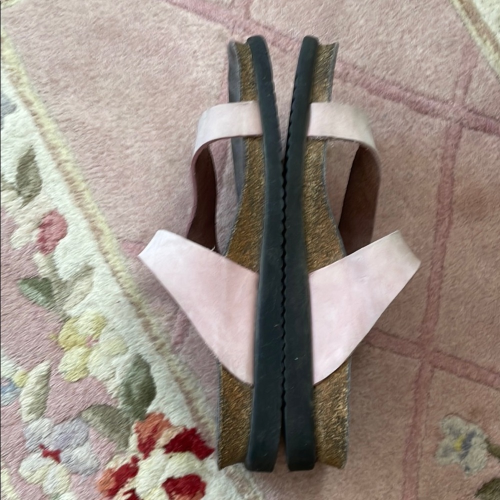 Mephisto Pink Sandals Comfortable Summer Footwear - Picture 4 of 7